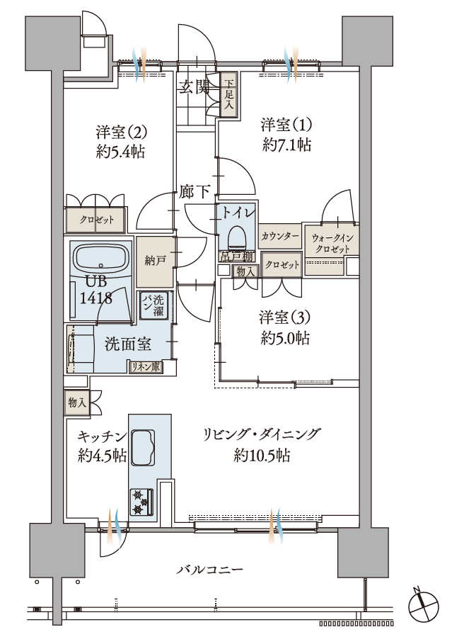 Eタイプ間取り図