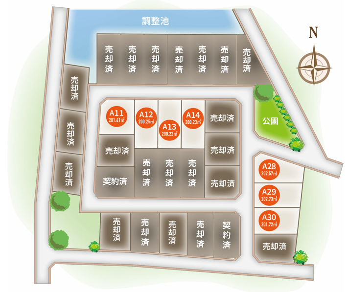 【エンブルタウン袋井愛野】残り7区画　建築条件なしで即引渡し可！