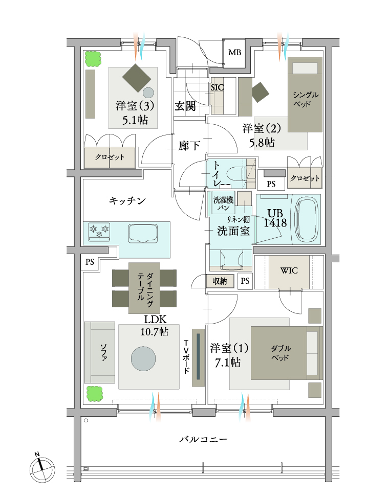 家具配置例
