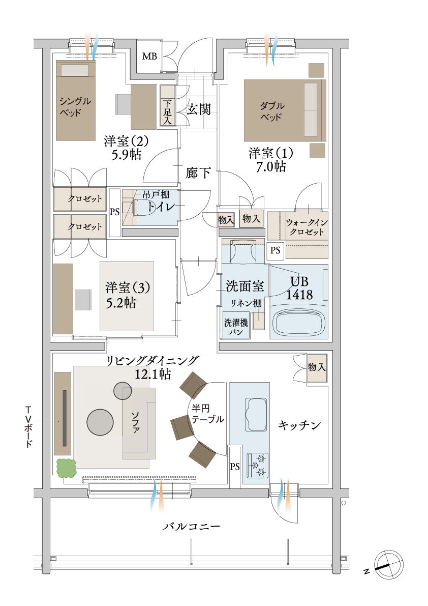 家具配置例