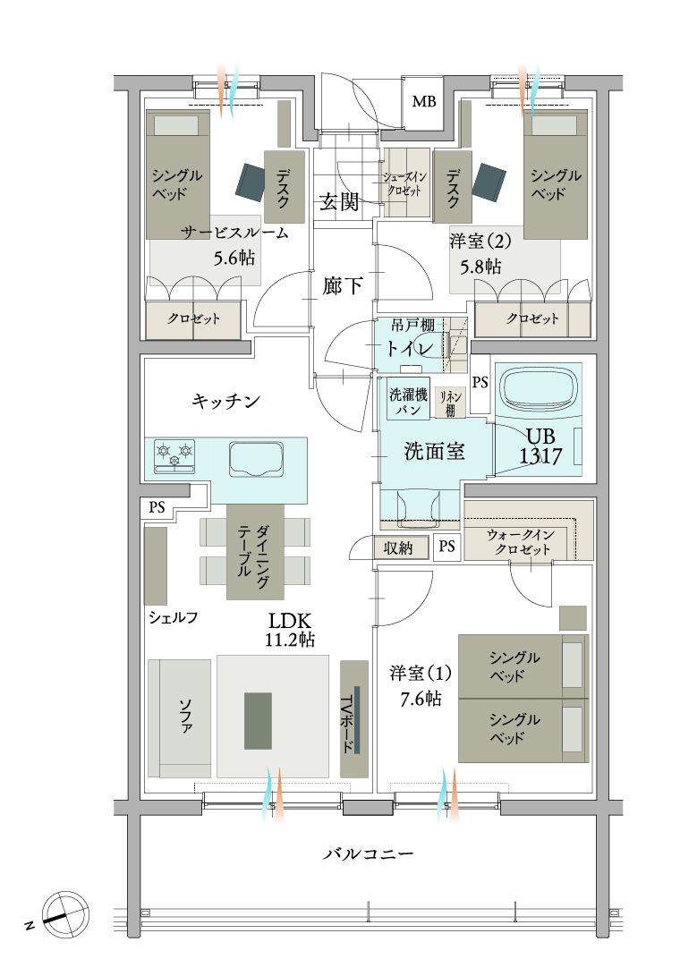 家具配置例